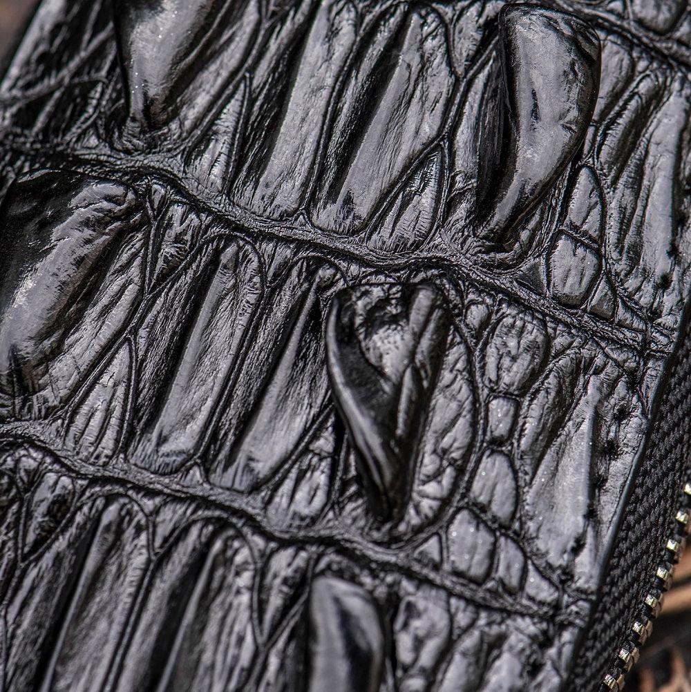Leather Men's And Women's Zipper Car Key Bag Vertical Card Holder - Trendha
