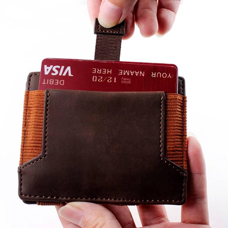 Leather Wallet Crazy Horse Leather Retro - Trendha