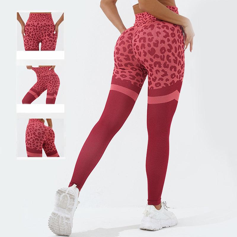 High-Waist Leopard-Panel Leggings