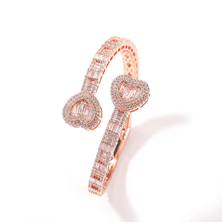 Love Spring Buckle Bracelet Geometric Diamond - Trendha