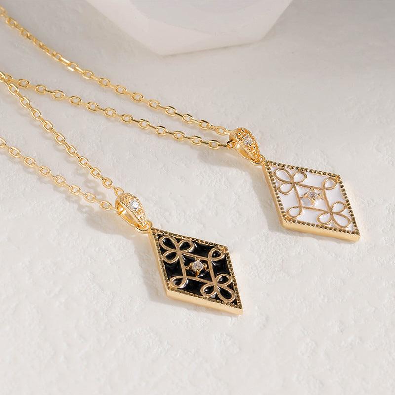 Luxury Retro Geometric Necklace - Trendha