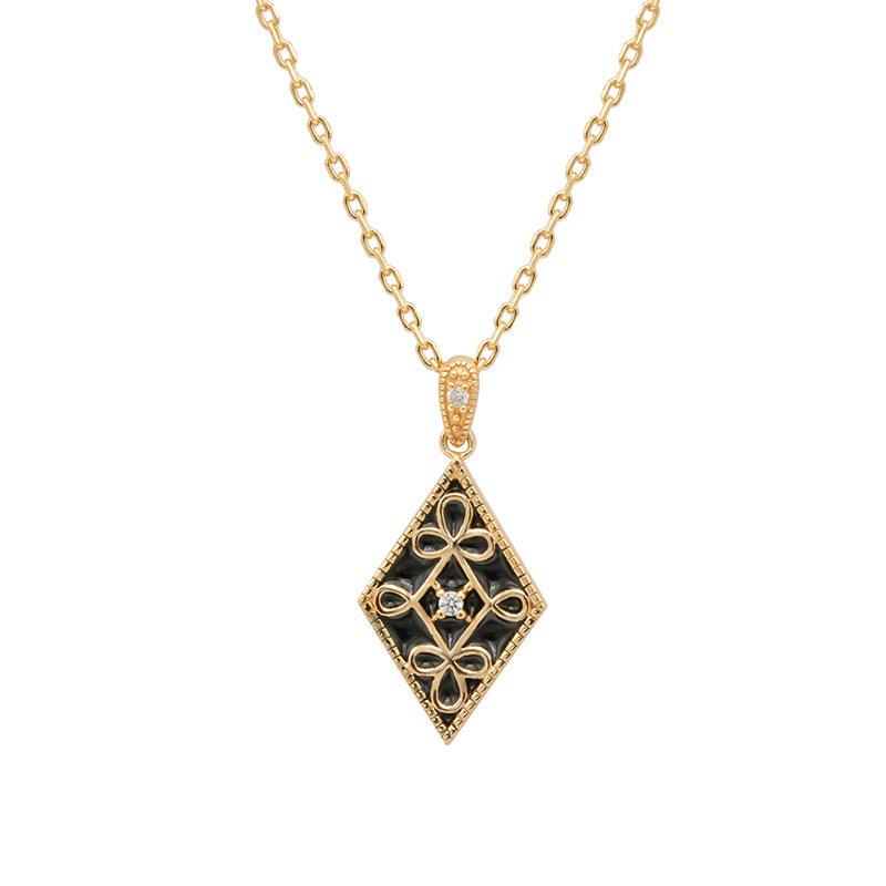 Luxury Retro Geometric Necklace - Trendha