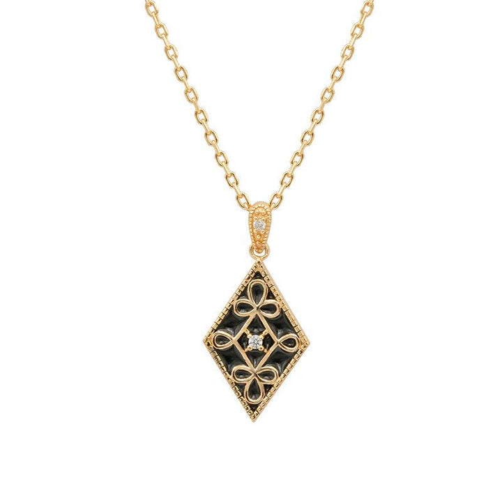Luxury Retro Geometric Necklace - Trendha