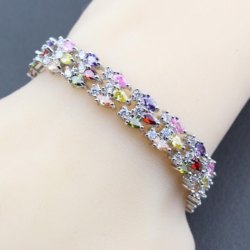 Mark Wedding Jewelry White Cubic Zirconia Luxury Bracelet - Trendha