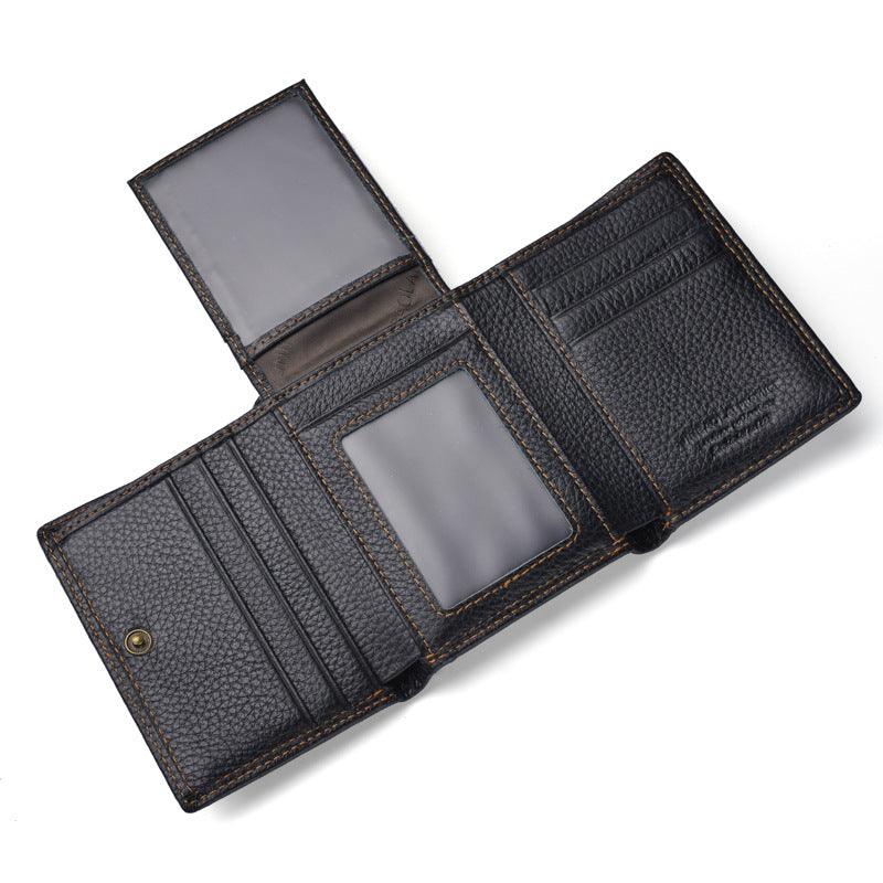 Men Fashion Leather Shield Anti Theft Wallet - Trendha