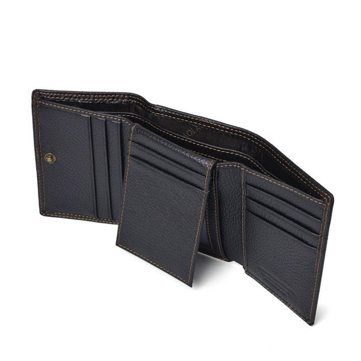 Men Fashion Leather Shield Anti Theft Wallet - Trendha