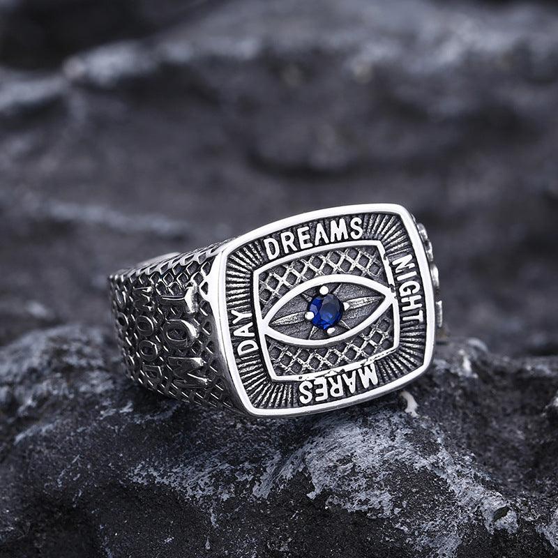 Men's 925 Sterling Silver Eye Ring - Trendha