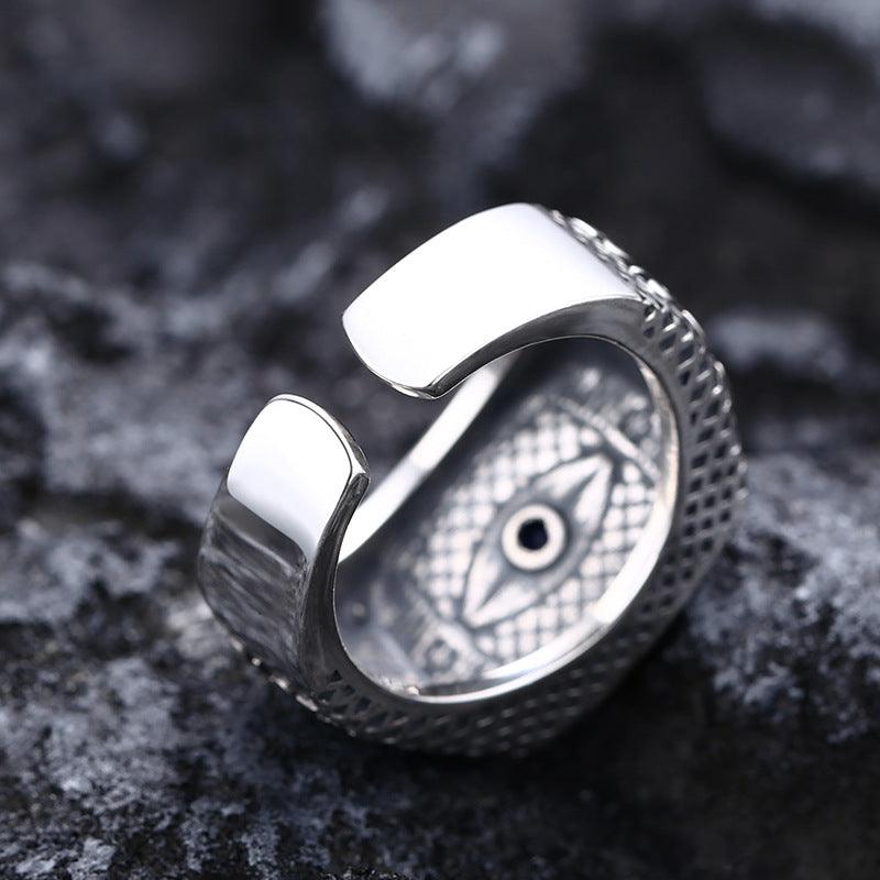 Men's 925 Sterling Silver Eye Ring - Trendha