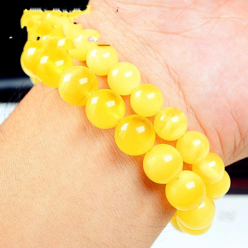 Men's And Women's Russian Chicken Oil Yellow Beeswax Jewelry - Trendha