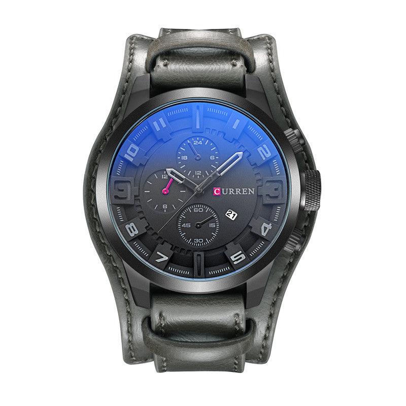 Men's Belt Big Dial Sports Watch - Trendha