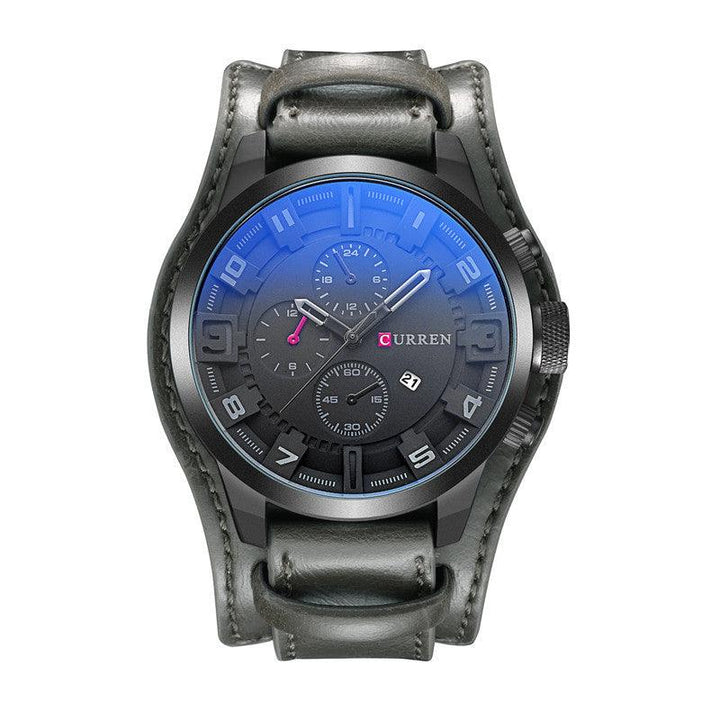 Men's Belt Big Dial Sports Watch - Trendha