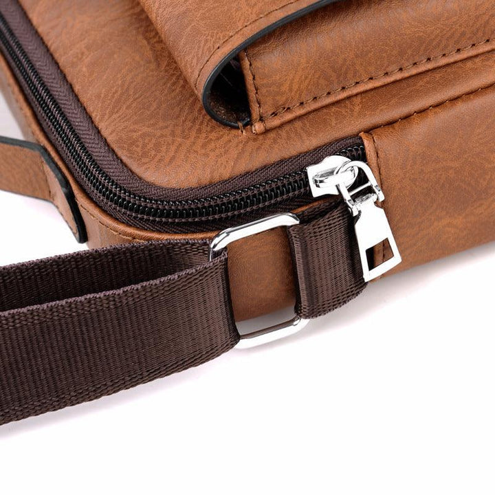 Men's Business Portable One Shoulder Messenger Bag - Trendha