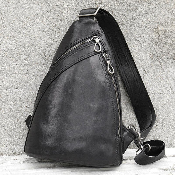 Men's Fashion Leather Messenger Bag For Business - Trendha