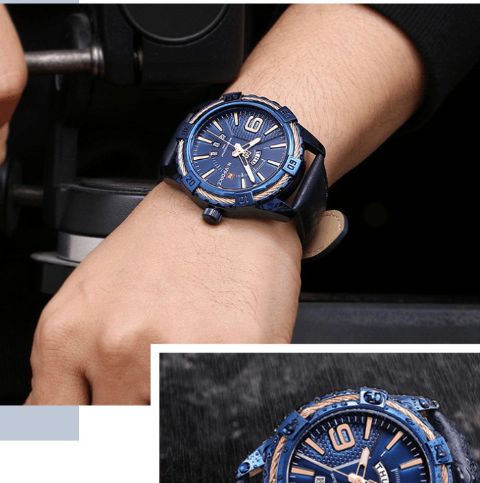 Men's Fashion Trend Personality Sports Large Dial Quartz Watch - Trendha
