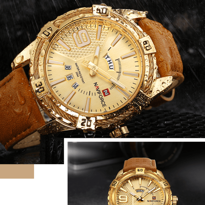 Men's Fashion Trend Personality Sports Large Dial Quartz Watch - Trendha