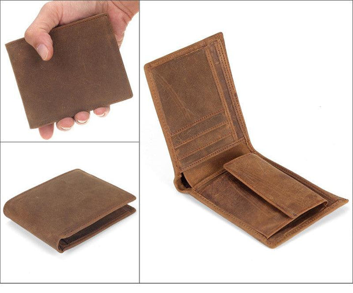Men'S First Layer Cowhide Casual Wallet Bag - Trendha