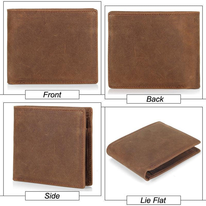 Men'S First Layer Cowhide Casual Wallet Bag - Trendha