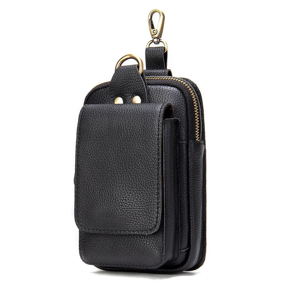 Men's Head Leather Chest Bag Business Casual Leather Crossbody Chest Bag Student Chest Bag - Trendha