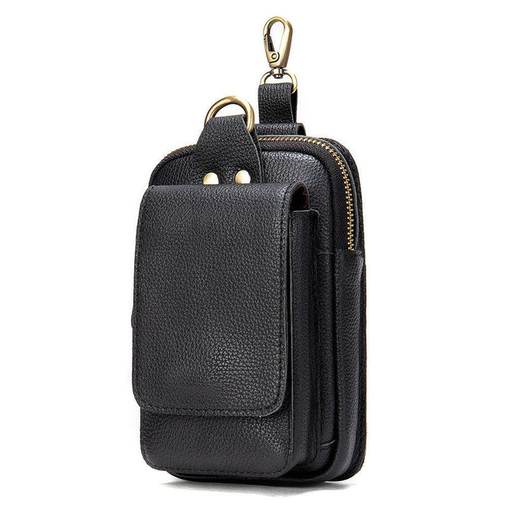 Men's Head Leather Chest Bag Business Casual Leather Crossbody Chest Bag Student Chest Bag - Trendha