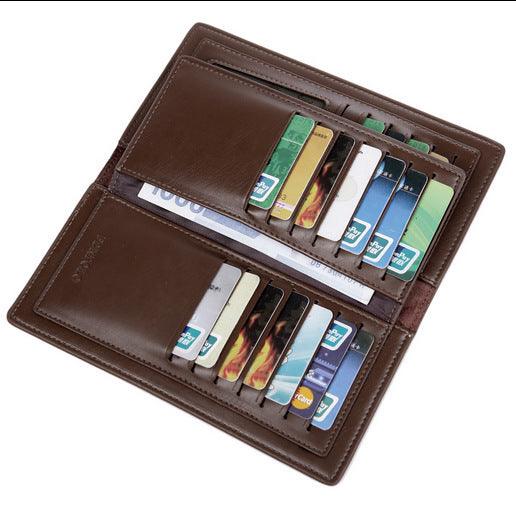 Men's Leather Multi-card Bi-fold Fashion Wallet - Trendha