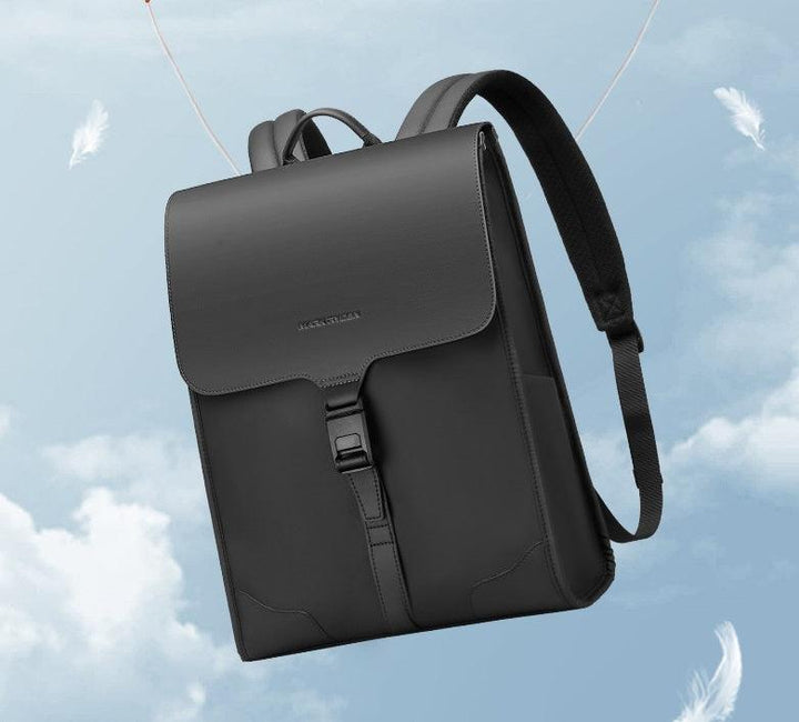 Men's Magnetic Buckle Fashion Computer Backpack Leisure Student Bag - Trendha
