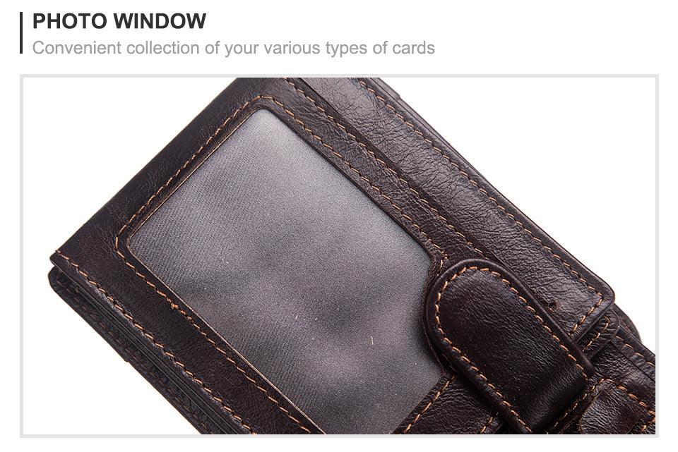 Men's Multi-card Anti-magnetic Real Cowhide Wallet - Trendha