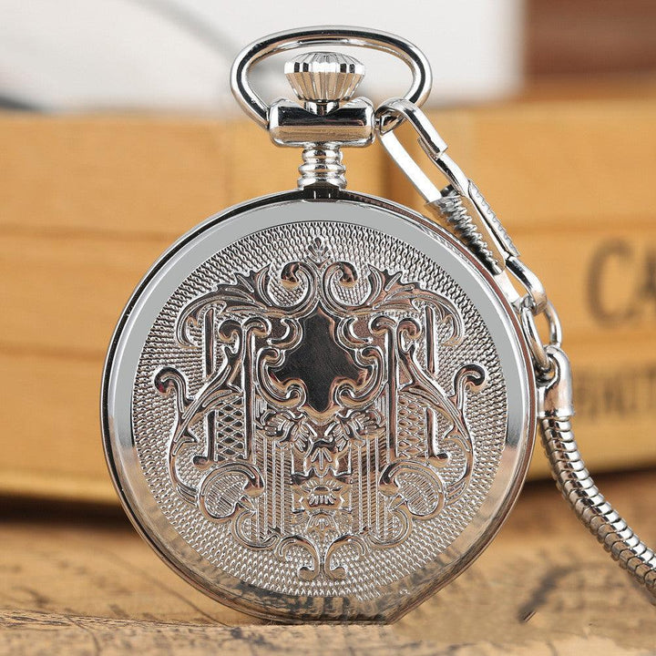 Men's Retro Luminous Digital Face Manual Manipulator Snake Chain Pocket Watch - Trendha