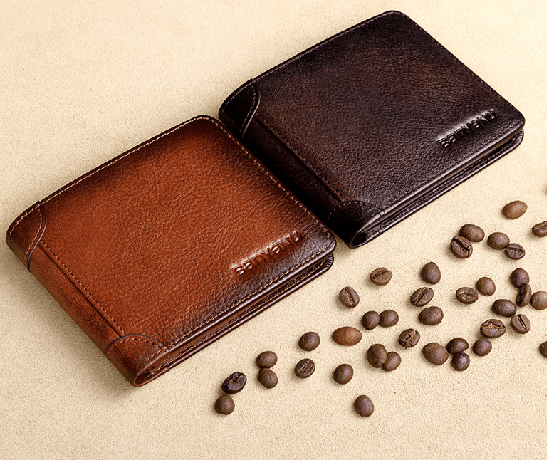 Men's Short Leather Large-capacity Horizontal Wallet - Trendha