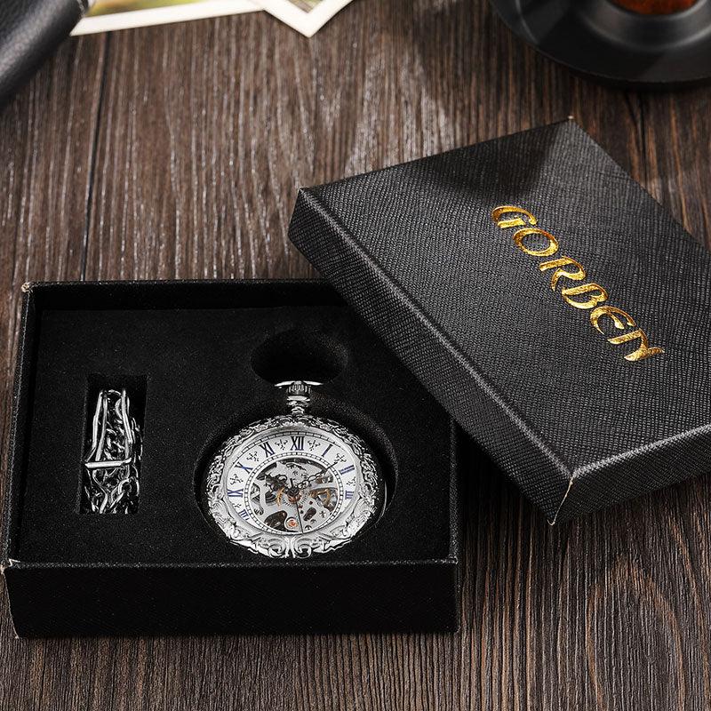 Men's Simplicity Mechanical Pocket Watch - Trendha
