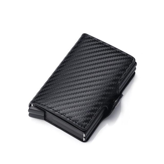 Metal Leather Card Holder Pocket Commercial Bank Credit Card - Trendha