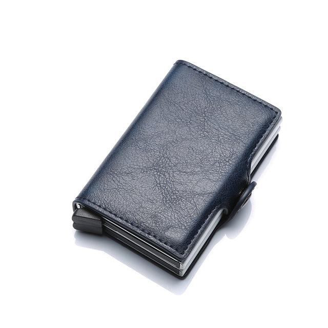 Metal Leather Card Holder Pocket Commercial Bank Credit Card - Trendha