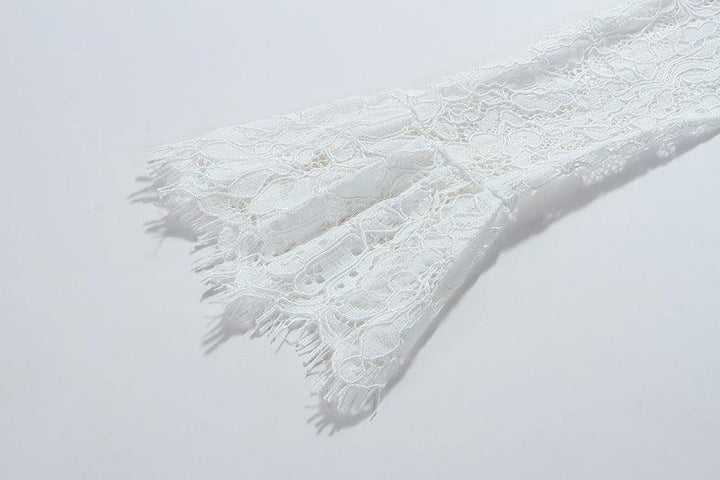 Minority Fashion Socialite White Lace Suit Female - Trendha
