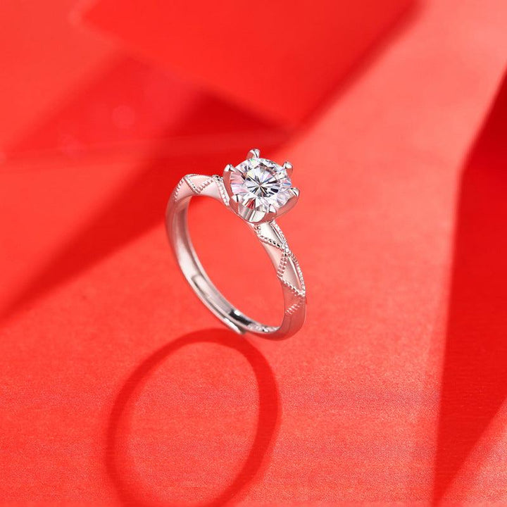 Moissanite's Promise Of Love Ring For Women - Trendha