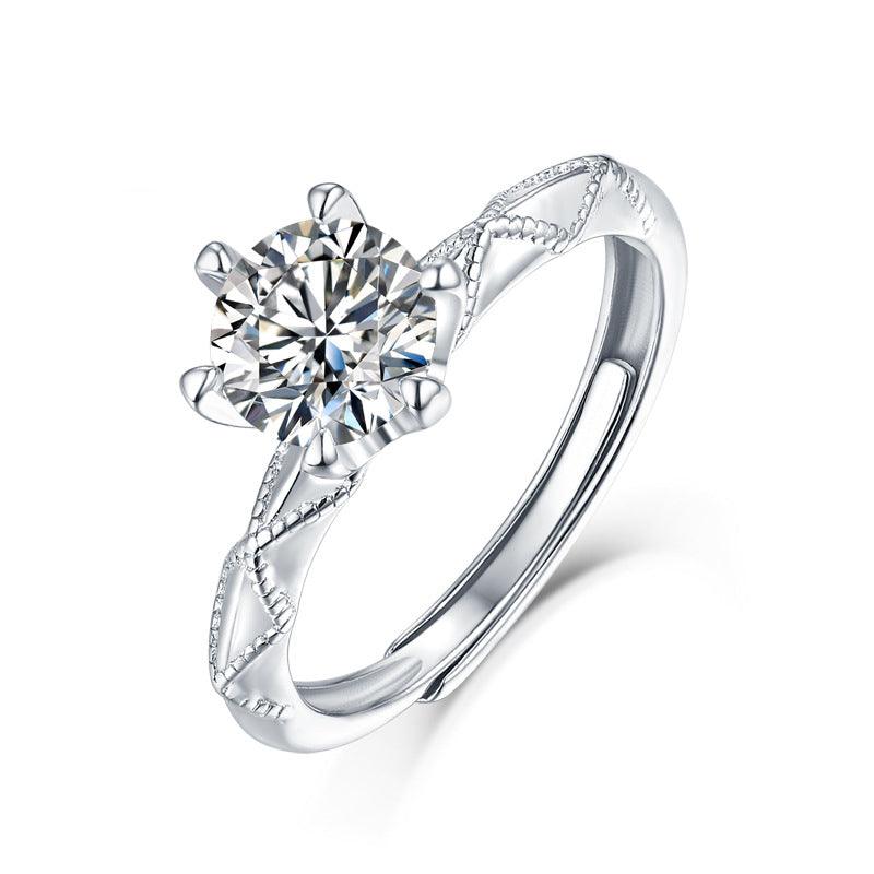 Moissanite's Promise Of Love Ring For Women - Trendha