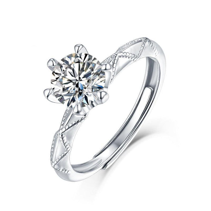 Moissanite's Promise Of Love Ring For Women - Trendha