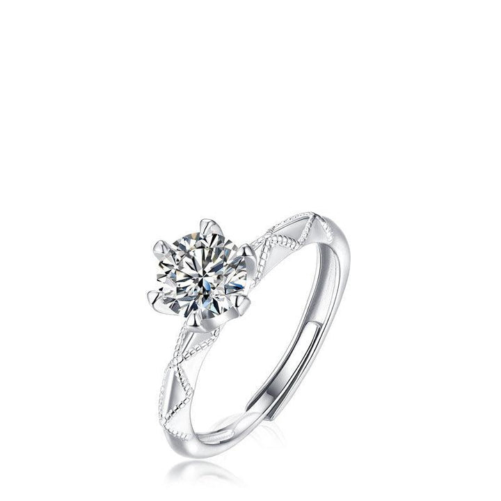 Moissanite's Promise Of Love Ring For Women - Trendha
