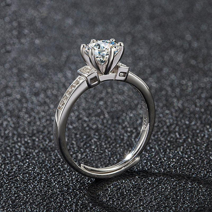 Mossstone Ring With Silver Ring - Trendha