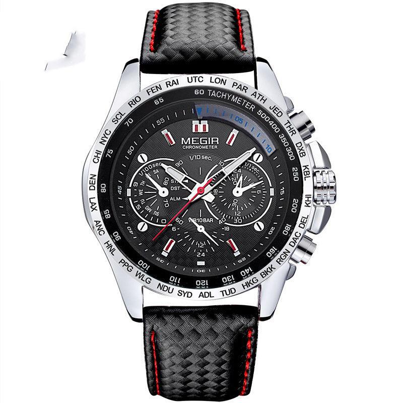 Multifunctional Chronograph Fashion Luminous Steel Case Quartz Watch - Trendha