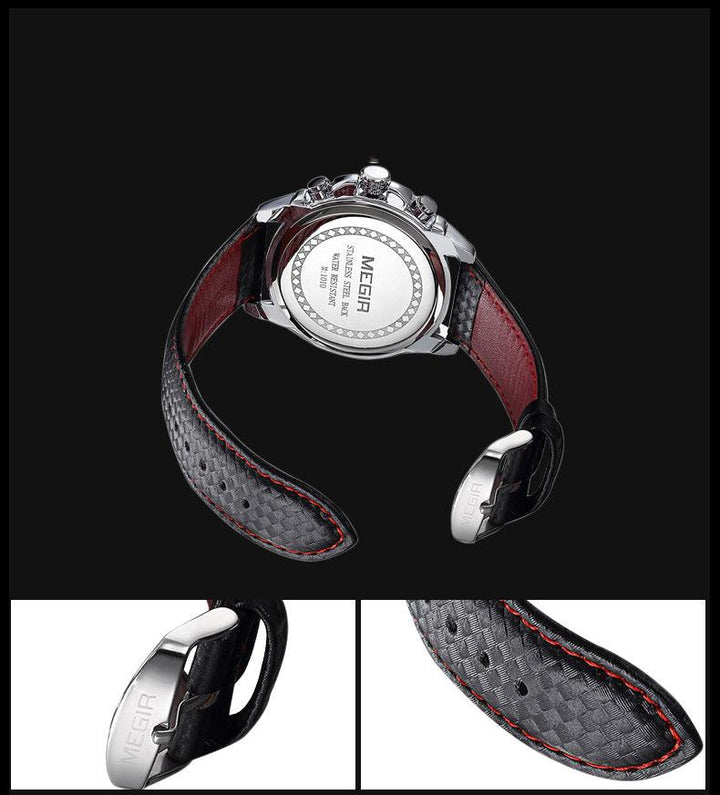 Multifunctional Chronograph Fashion Luminous Steel Case Quartz Watch - Trendha