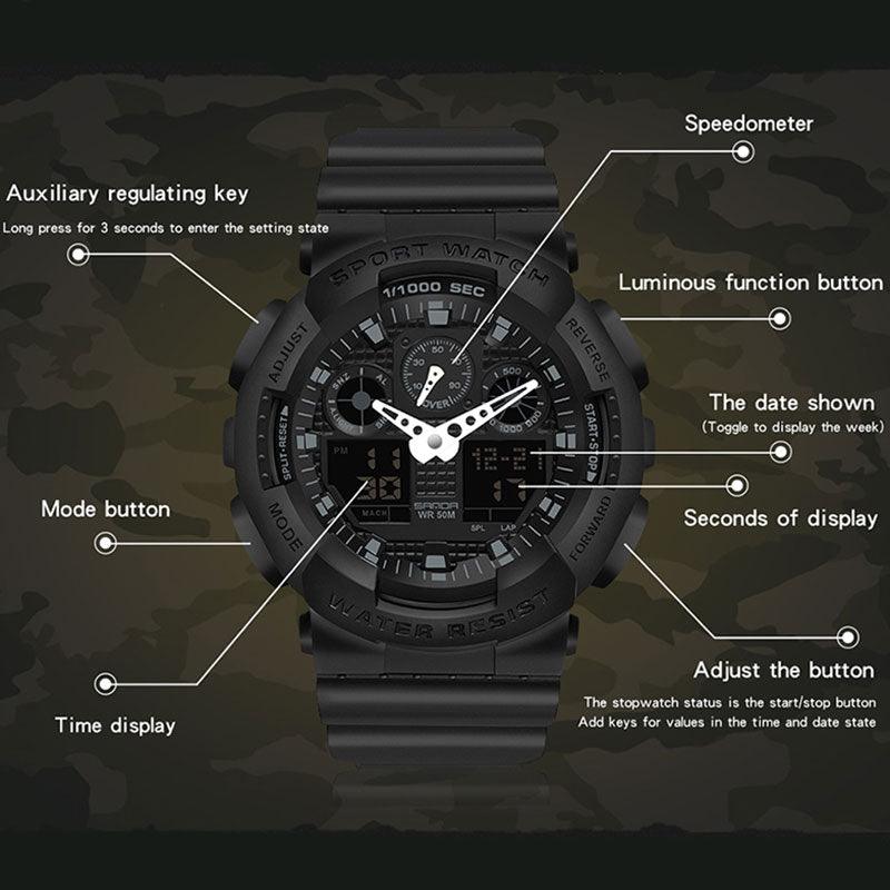 Multifunctional Fashion Cool Trend Men's Quartz Watch - Trendha