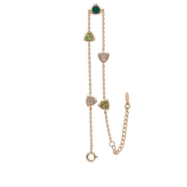 Natural Green Gem Bracelet Girl - Trendha