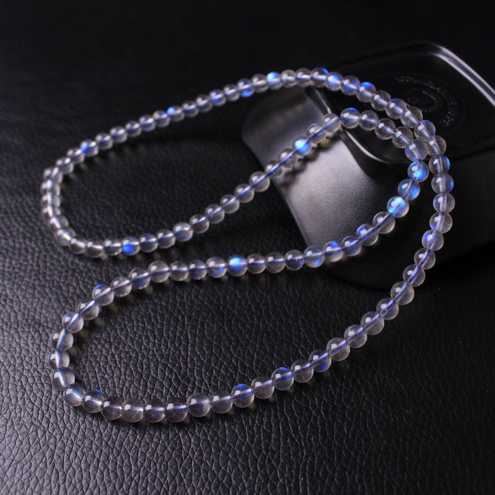 Natural Grey Moonstone Three Circle Bracelet - Trendha