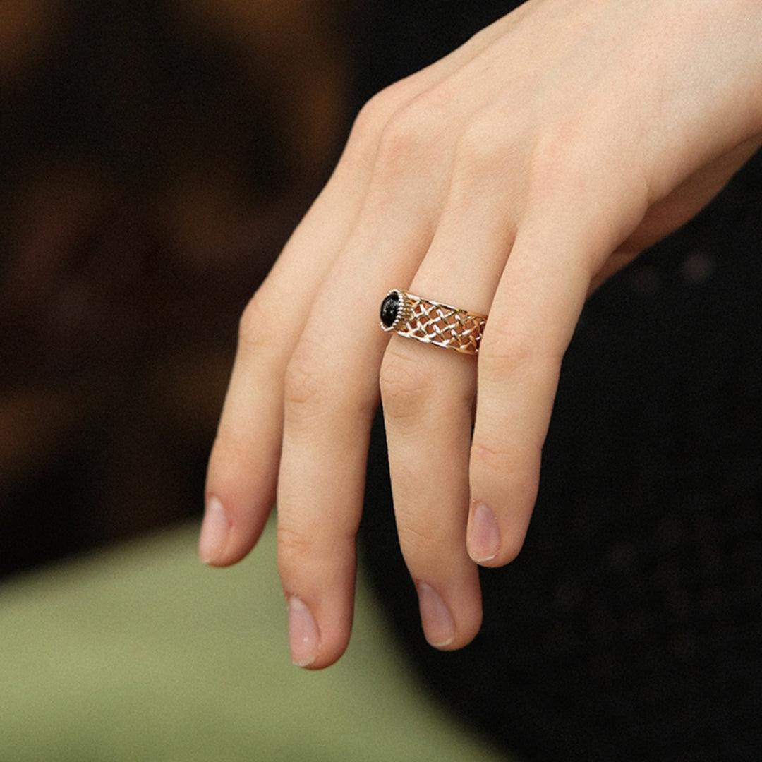 New Agate Ring Women's Retro Light Luxury - Trendha