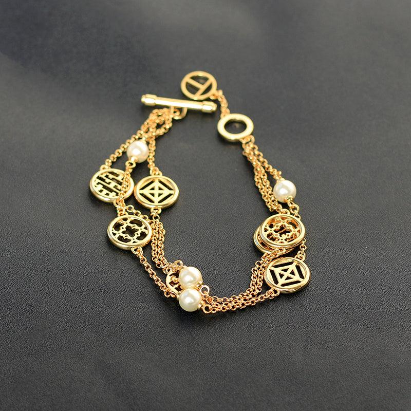 New Double Hollow High Feeling Bracelet - Trendha