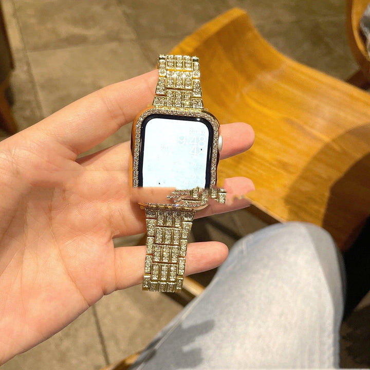 New Full Bore Three Bead Watchband Metal - Trendha