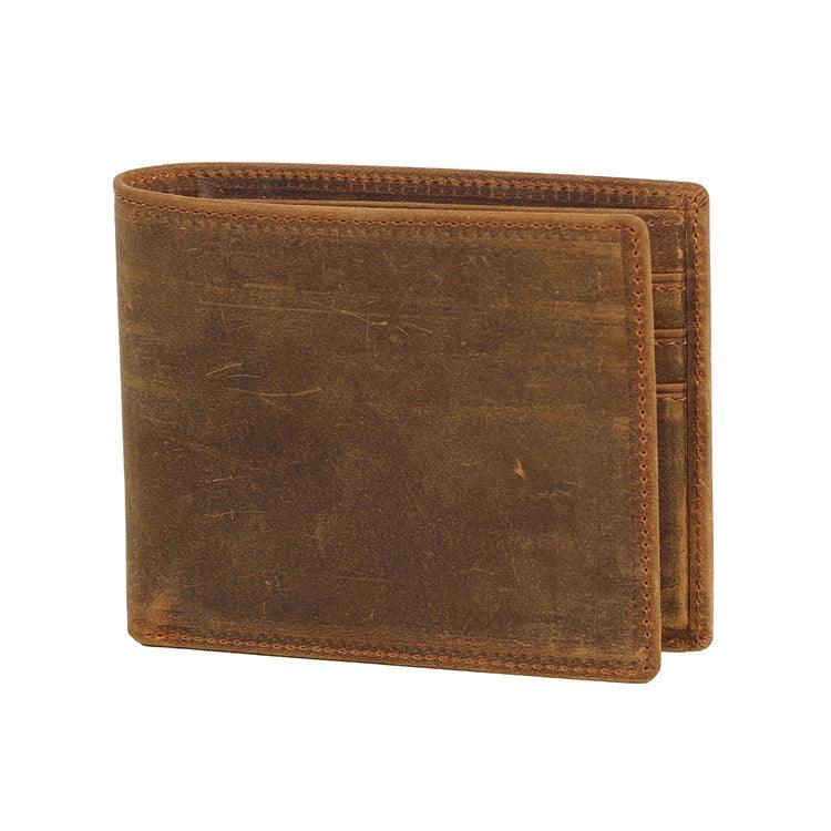 New Men's Cow Leather Wallet Short - Trendha