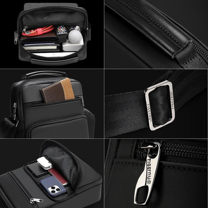 New Men's Messenger Waterproof Simple Business Shoulder Bag - Trendha