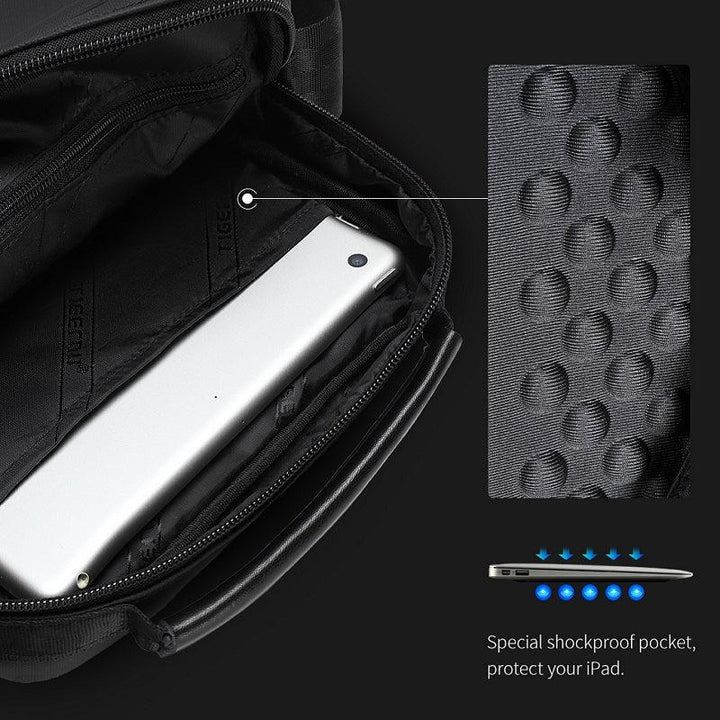New Men's Messenger Waterproof Simple Business Shoulder Bag - Trendha