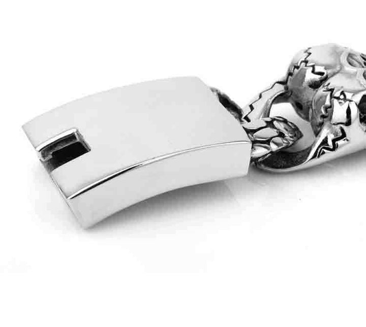 New Skull Men's Punk Titanium Steel Bracelet Ornament - Trendha