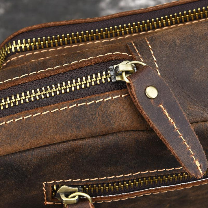 New Vintage Genuine Leather Men's Bag - Trendha